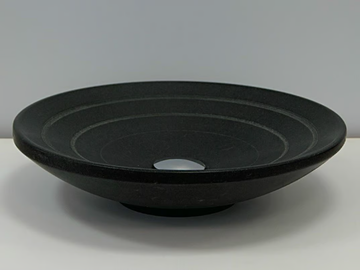 GAMMA - Countertop round natural stone washbasin by RAMA 1956