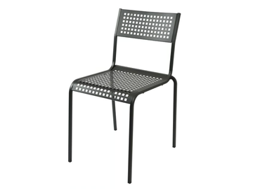 MONELLA 1 - Stackable galvanized steel garden chair by RD Italia