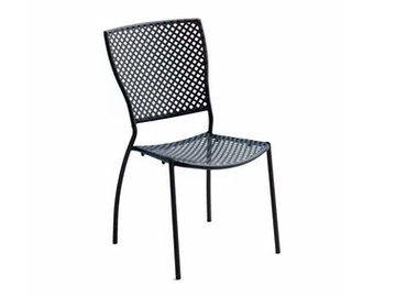 QUEEN 2 - Stackable galvanized steel garden chair by RD Italia