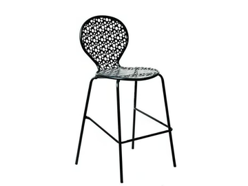 ROTONDA 75 - Stackable high galvanized steel garden stool by RD Italia