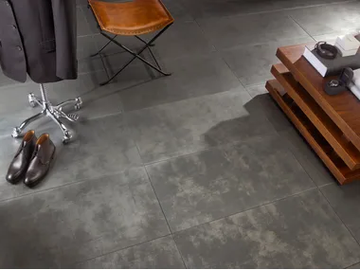 METAL TRACK - Porcelain stoneware flooring with metal effect by RECER