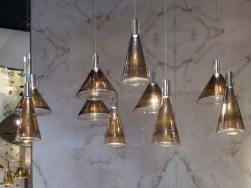 ACCADEMIA - LED Murano glass pendant lamp by Reflex