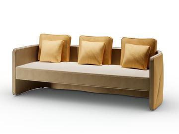 AURA - 3 seater fabric sofa by Reflex