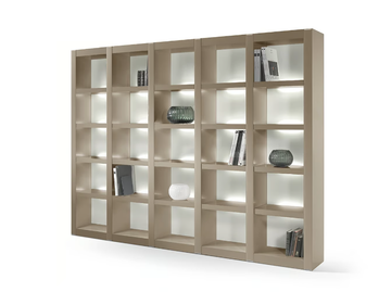 AVANTGARDE - Bookcase with built-in lights by Reflex