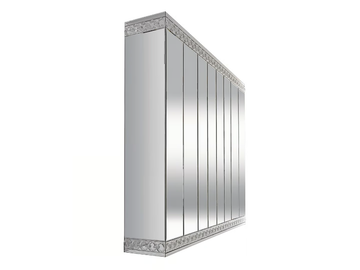 CASANOVA - Sectional mirrored wooden wardrobe by Reflex