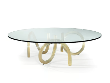 EPSILON - Round glass coffee table by Reflex