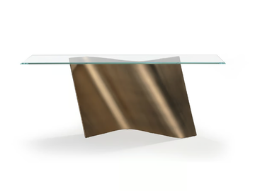 ESSE - Rectangular glass console table by Reflex