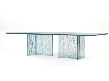 LAGUNA 72 - Rectangular glass table by Reflex