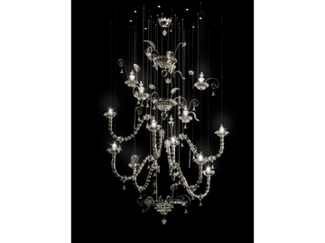 MOLECOLARE - LED Murano glass chandelier by Reflex