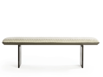 MONOLITE - Upholstered leather bench by Reflex