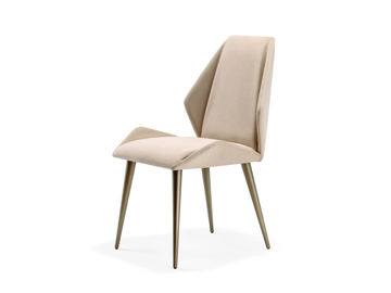 ORIGAMI - Upholstered leather chair by Reflex
