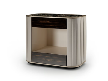 PLISSÈ - Bedside table with drawers by Reflex