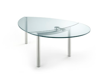 POLICLETO - Extending glass dining table by Reflex