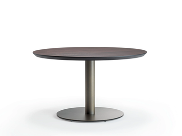 RONDÒ - Round table with metal base by Reflex
