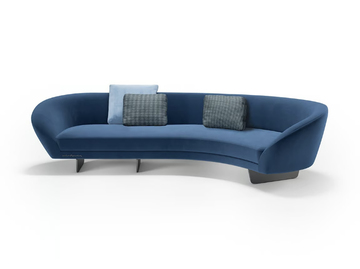 SEGNO - 4 seater leather sofa by Reflex