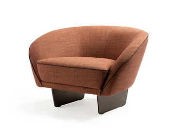 SEGNO - Fabric armchair with armrests by Reflex