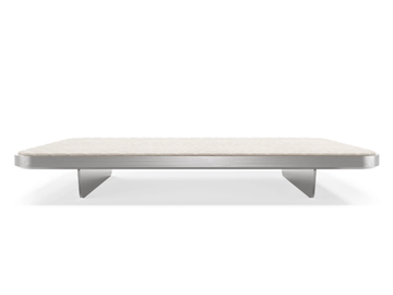 SEGNO - Leather footstool by Reflex