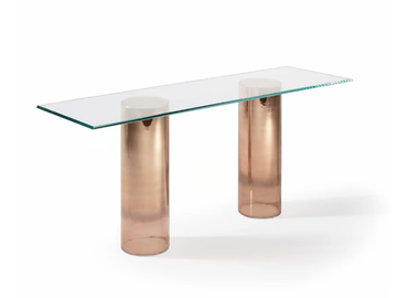 SIGNORE DEGLI ANELLI - Rectangular glass console table by Reflex