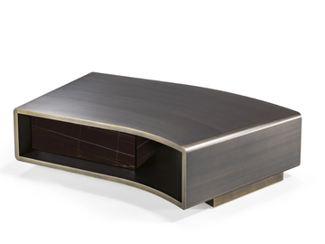 SPACE 40 - Low wooden coffee table with storage space by Reflex