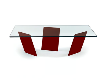 TANGO - Rectangular glass coffee table by Reflex