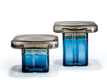 TAU 40 MURANO - Square Murano glass coffee table by Reflex
