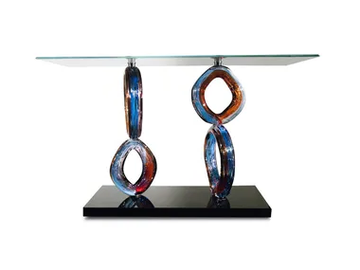 VENEZIA - Rectangular glass console table by Reflex