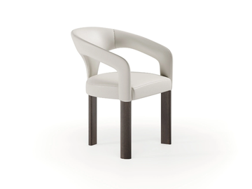 VOLTA - Upholstered fabric chair with armrests by Reflex