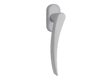 APRI - DK brass window handle on rose by Reguitti