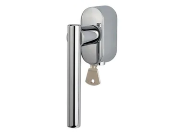 ASTRA - DK window handle with lock on rose by Reguitti