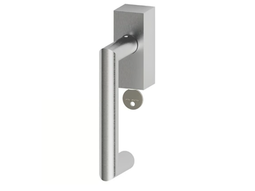 GLASGOW - DK window handle with lock on rose by Reguitti
