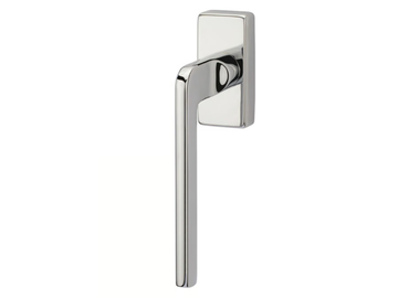 Q-10 - DK brass window handle on rose by Reguitti