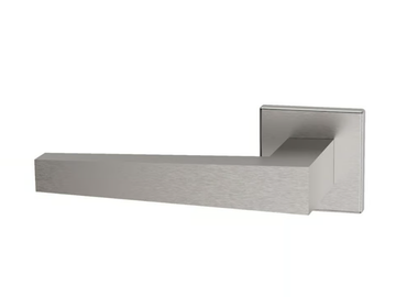 SEOUL - Stainless steel door handle on rose by Reguitti
