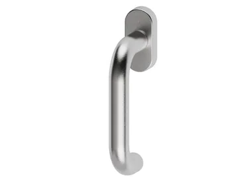 STOCCOLMA - DK stainless steel window handle on rose by Reguitti