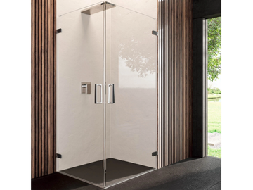 COVER MAB+MAB - Corner shower cabin with hinged door by RELAX