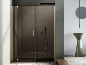 KUBIK PL - Niche crystal shower cabin with pivot door by RELAX
