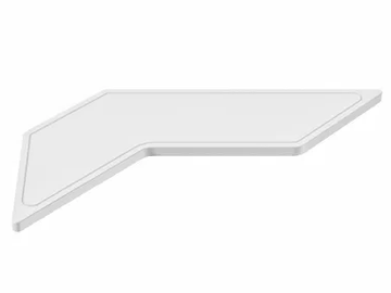 OBLIQUE MV - Solid Surface bathroom wall shelf by RELAX