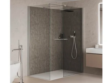 WALL F+F - Modular crystal Walk in shower by RELAX
