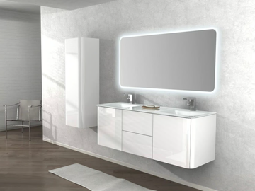 LIVERPOOL - Double wall-mounted vanity unit by Remail by G.D.L.