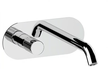 CELEBRITY - Wall-mounted single handle washbasin mixer with plate by Remer Rubinetterie