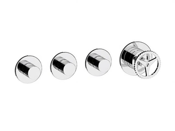 CHRONO - Single handle 4 hole shower mixer with diverter by Remer Rubinetterie