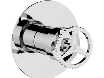 CHRONO - Single handle shower mixer with plate by Remer Rubinetterie