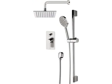 ENERGY - Chromed brass shower set with overhead shower by Remer Rubinetterie