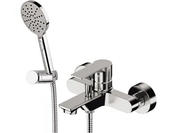 ENERGY - Wall-mounted chromed brass bathtub mixer with hand shower by Remer Rubinetterie