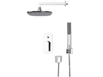 INFINITY - Shower mixer with diverter with hand shower with overhead shower by Remer Rubinetterie