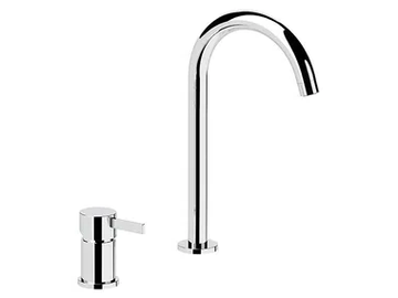 METRICA - 2 hole single handle washbasin mixer without waste by Remer Rubinetterie