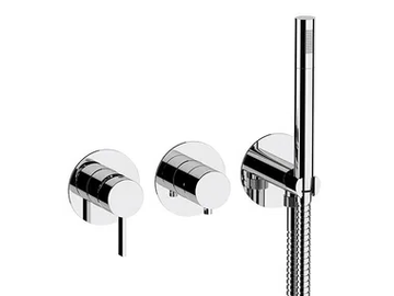 METRICA - Recessed wall-mounted bathtub set with hand shower by Remer Rubinetterie