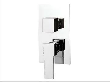 QUBIKA - Chrome-plated single handle shower mixer with diverter by Remer Rubinetterie