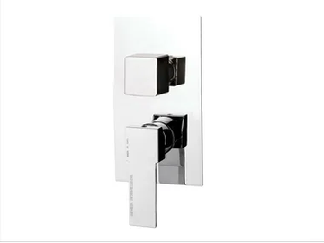 QUBIKA - Chrome-plated single handle shower mixer with diverter by Remer Rubinetterie