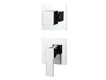 QUBIKA - Chrome-plated single handle shower mixer with diverter by Remer Rubinetterie