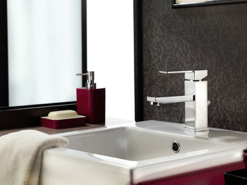 QUBIKA - Single handle 1 hole washbasin mixer by Remer Rubinetterie